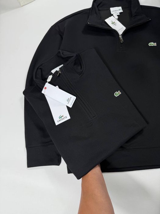 Розпродаж!!! 1/3 | Zip lacoste | Колір: Чорний