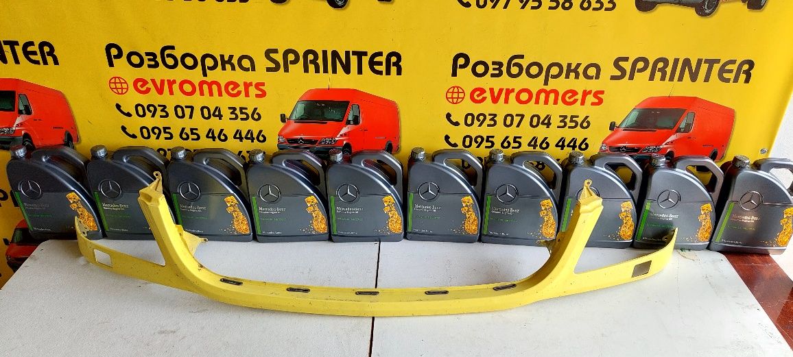 Передня планка під омивачі фар реснічка дорестайлінг Sprinter W906