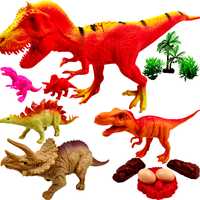Zestaw Dinozaury Dinozaur Figurki T-Rex Duże 14Szt