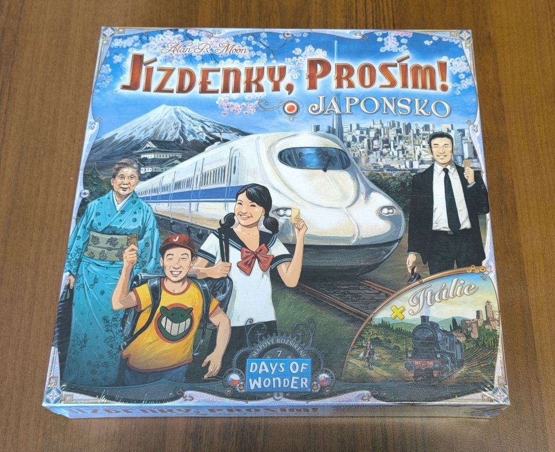 Wsiąść do pociągu Japonia + Włochy (wersja czeska) nowy w folii