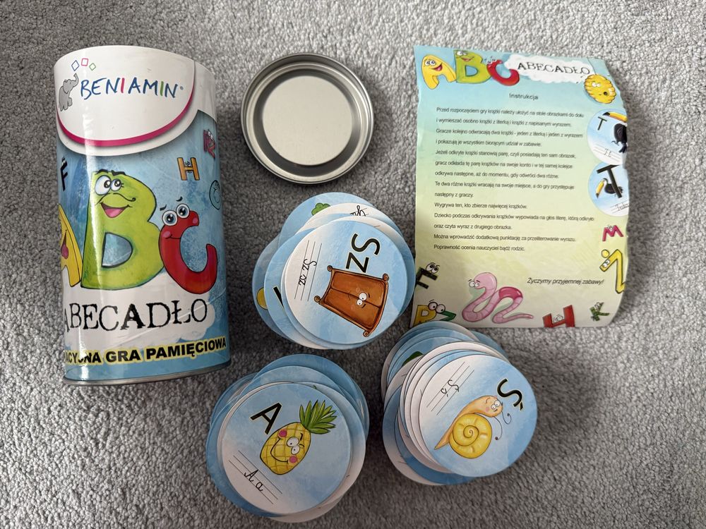Gra pamięciowa „Abecadło”