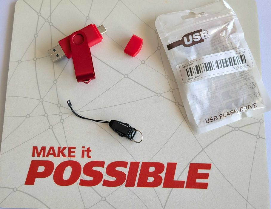 PEN Drive USB 512GB - USB-A + USB-C *NOVA*