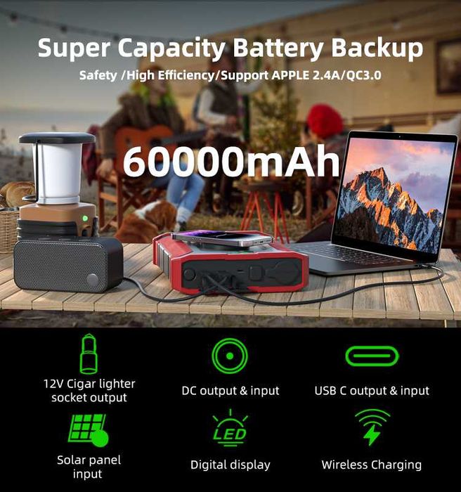 Power bank LiFePO4 60000mAh 192Wh