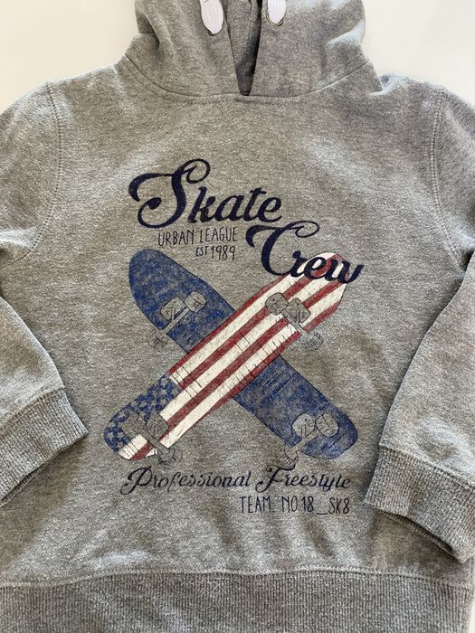 Sweat com capuz: menino 5-6 anos