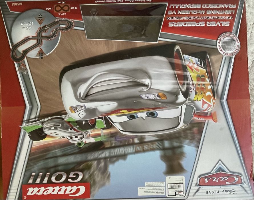 Tor wyscigowy carrera go!!! Cars disney silver speeders