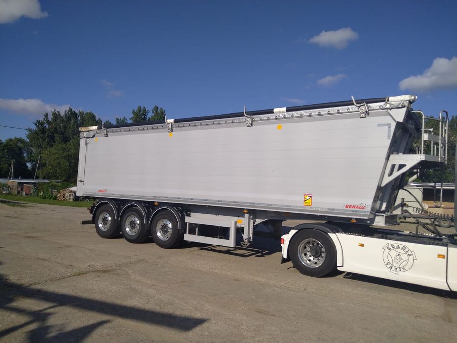 Naczepa wywrotka BENALU 2023.01 pierwsza rejestracja 50m3 5860kg