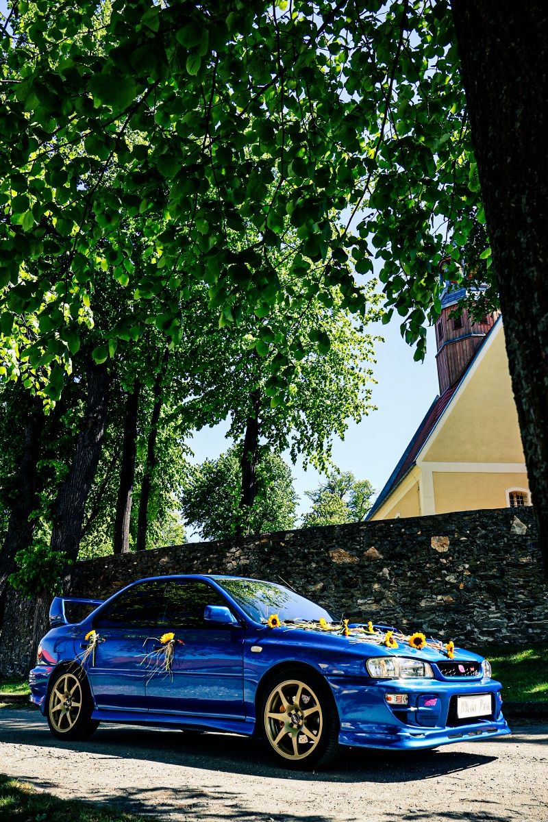 Samochód do ślubu i sesji Subaru impreza WRX STI
