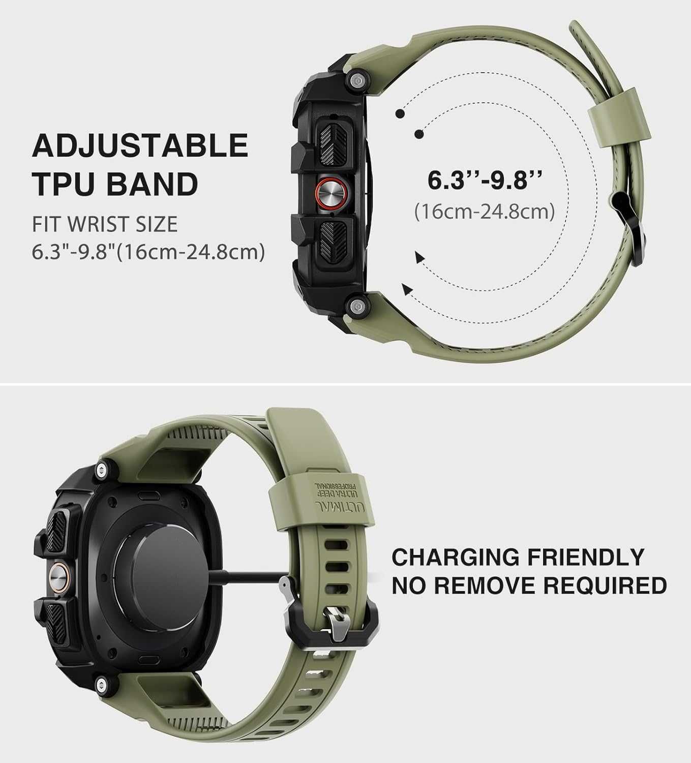 Ремешок с чехлом ULTIMAL Чехол для Galaxy Watch Ultra 47 mm