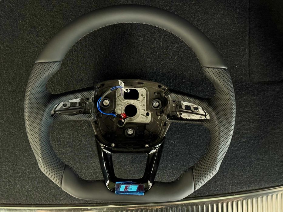 Volante Audi NOVO • Flat Bottom • Aquecido • A4/A5/S4/S5/Q5/SQ5(16–23)