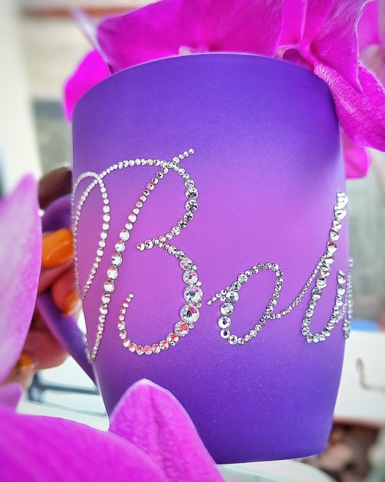 Чашки,ложки,блокнот инкрустация стразами