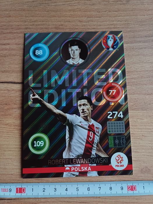 Karta Euro 2016 Lewandowski XXL 10 x 14 cm Limited Edition Adrenalyn