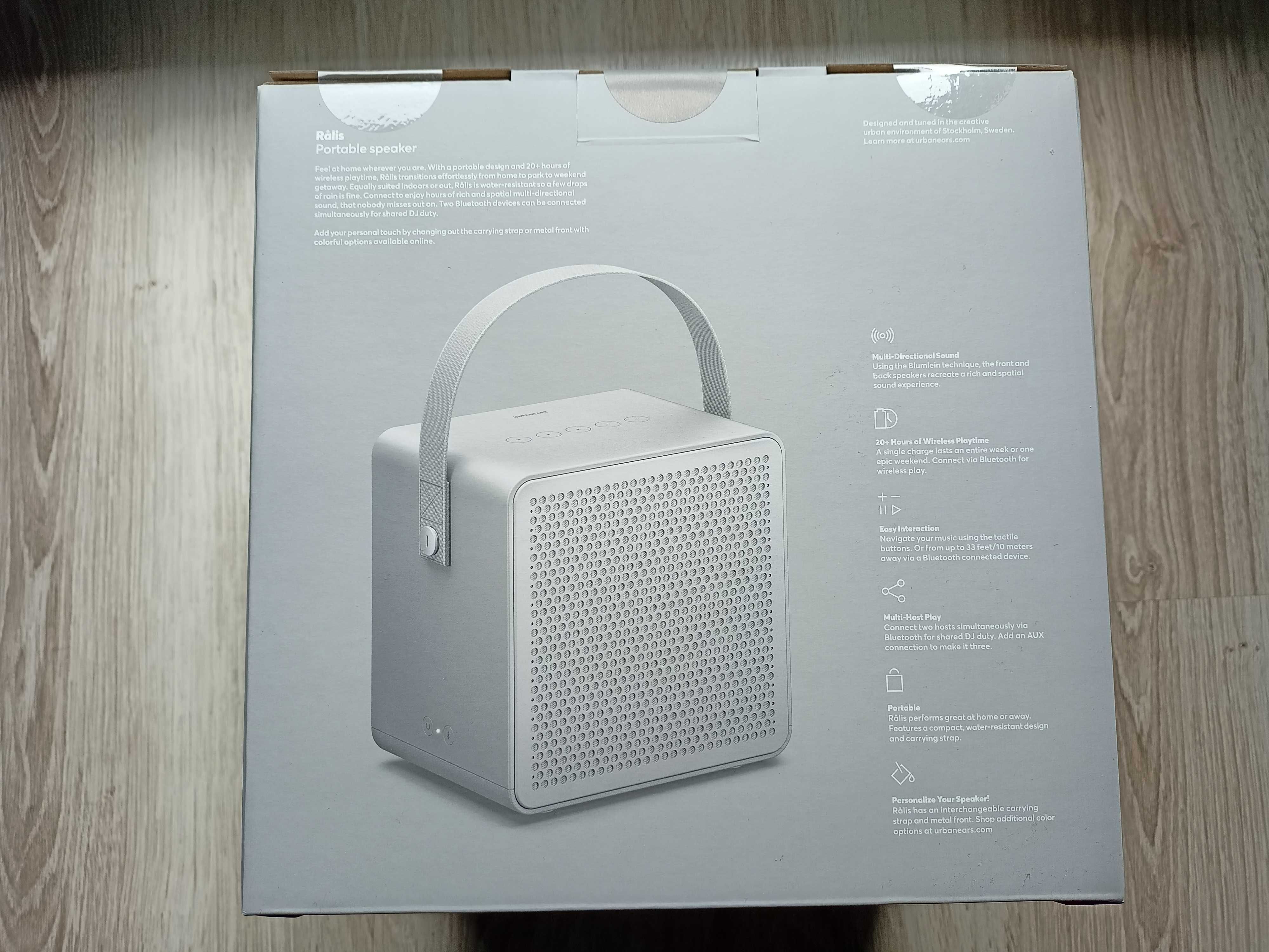 NOWY Przenośny głośnik Urbanears Ralis 20 W wodoodporny IPX2 AUX B 5.0