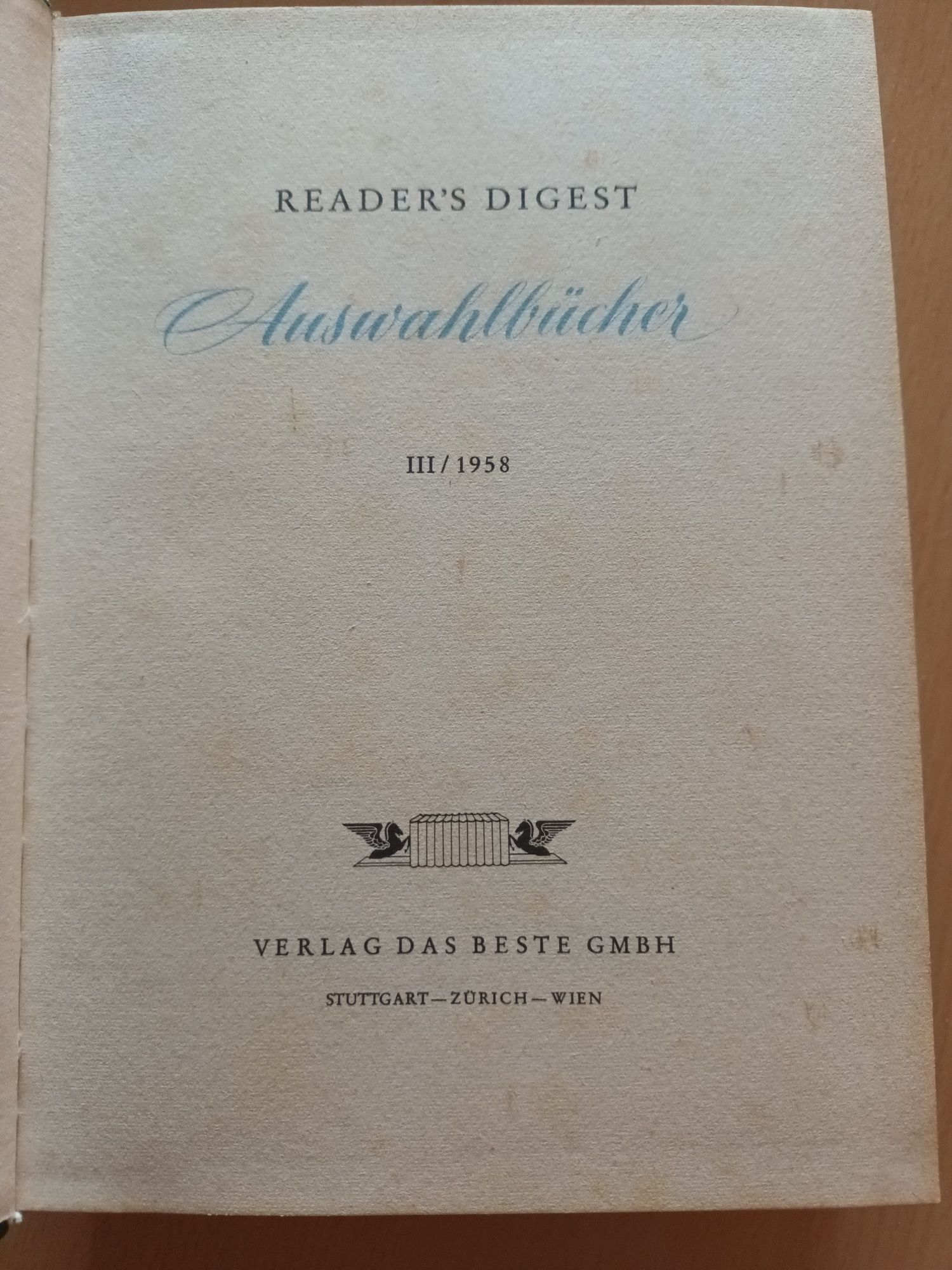 Reader's digest Auswahlbücher książka w j.niemieckim