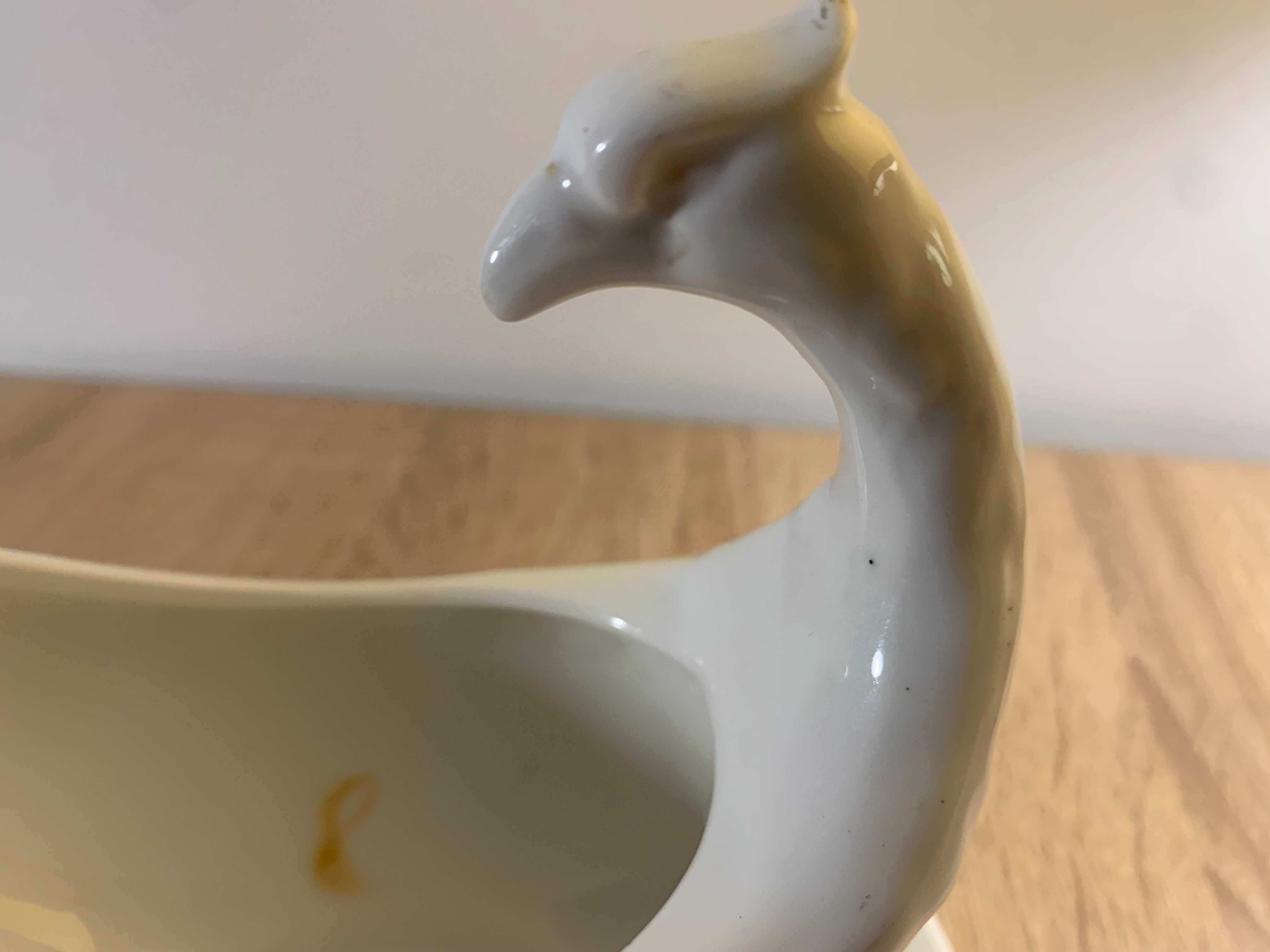 Sosjerka porcelanowa orzeł C.T. Carl Tielsch 2455, antyk