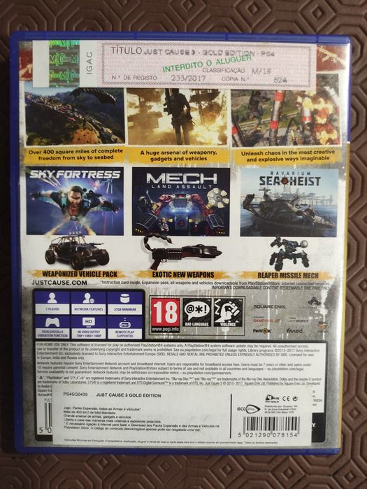 Just cause 3 gold edition ps4