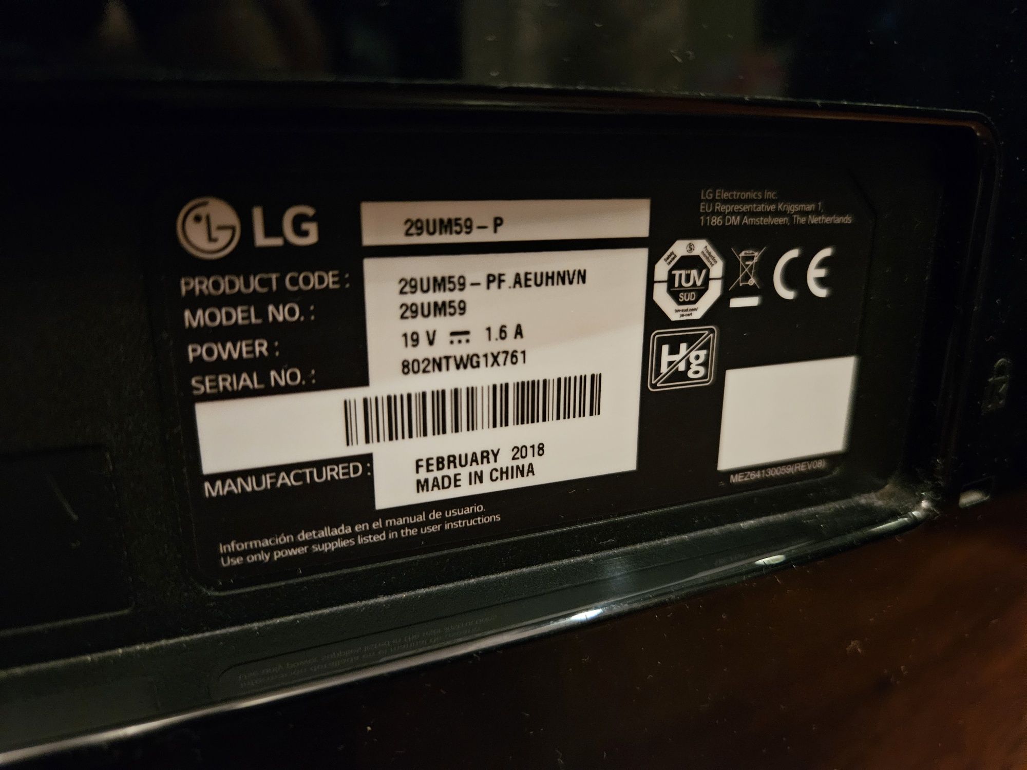 Monitor LG29 UM59