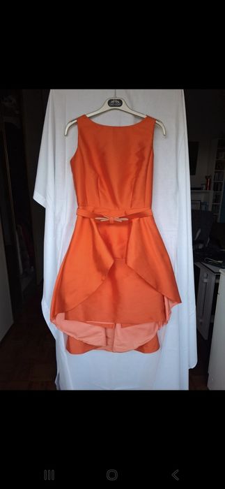 Vestido Cerimónia Alba Conde Laranja - Mulher (36)