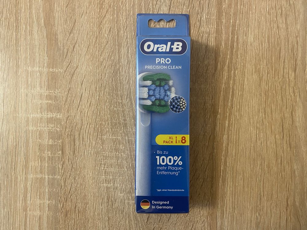 8x końcówki do szczoteczek Oral-B Pro PrecisionClean Niemieckie