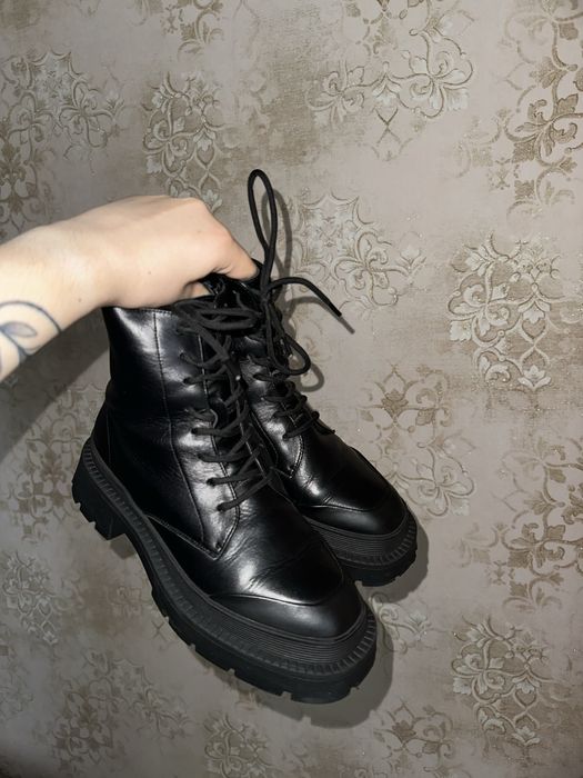 Шкіряні зимові  жіночі черевики