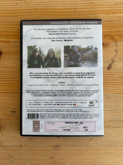 dvd paranoid park gus van sant