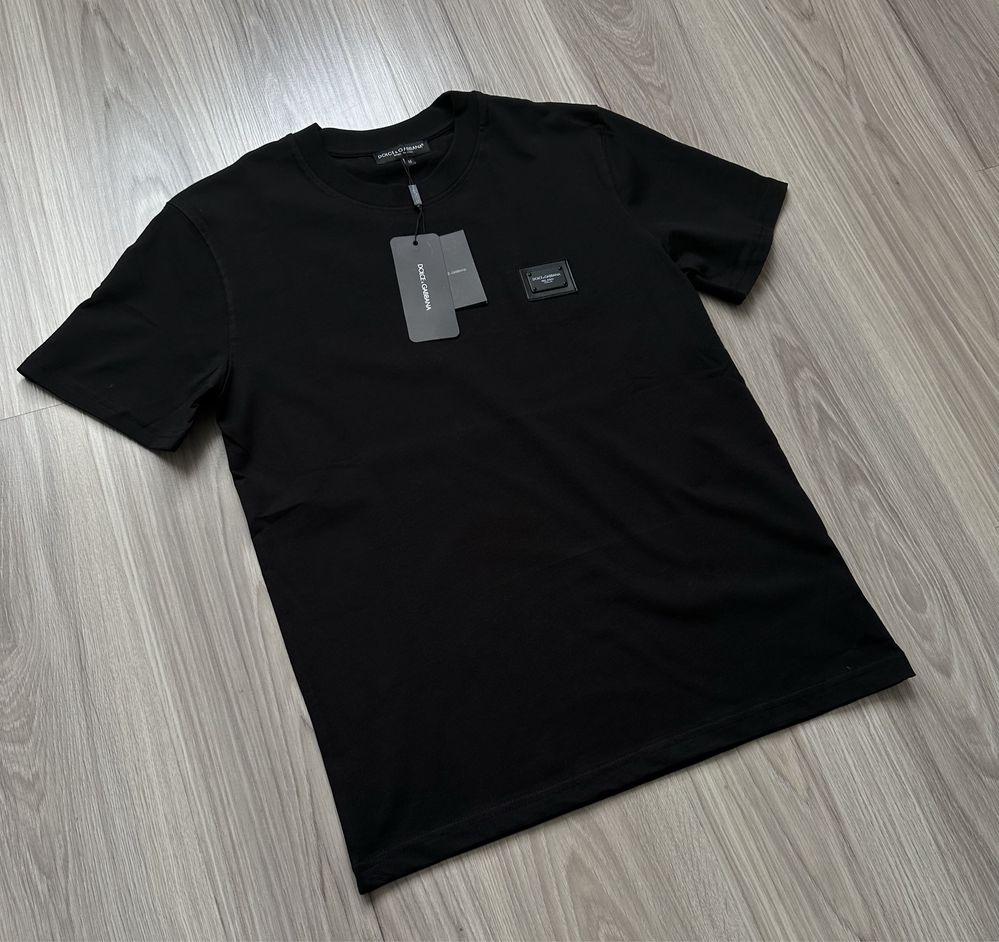 T-shirt męski czarny Dolce rozmiar L