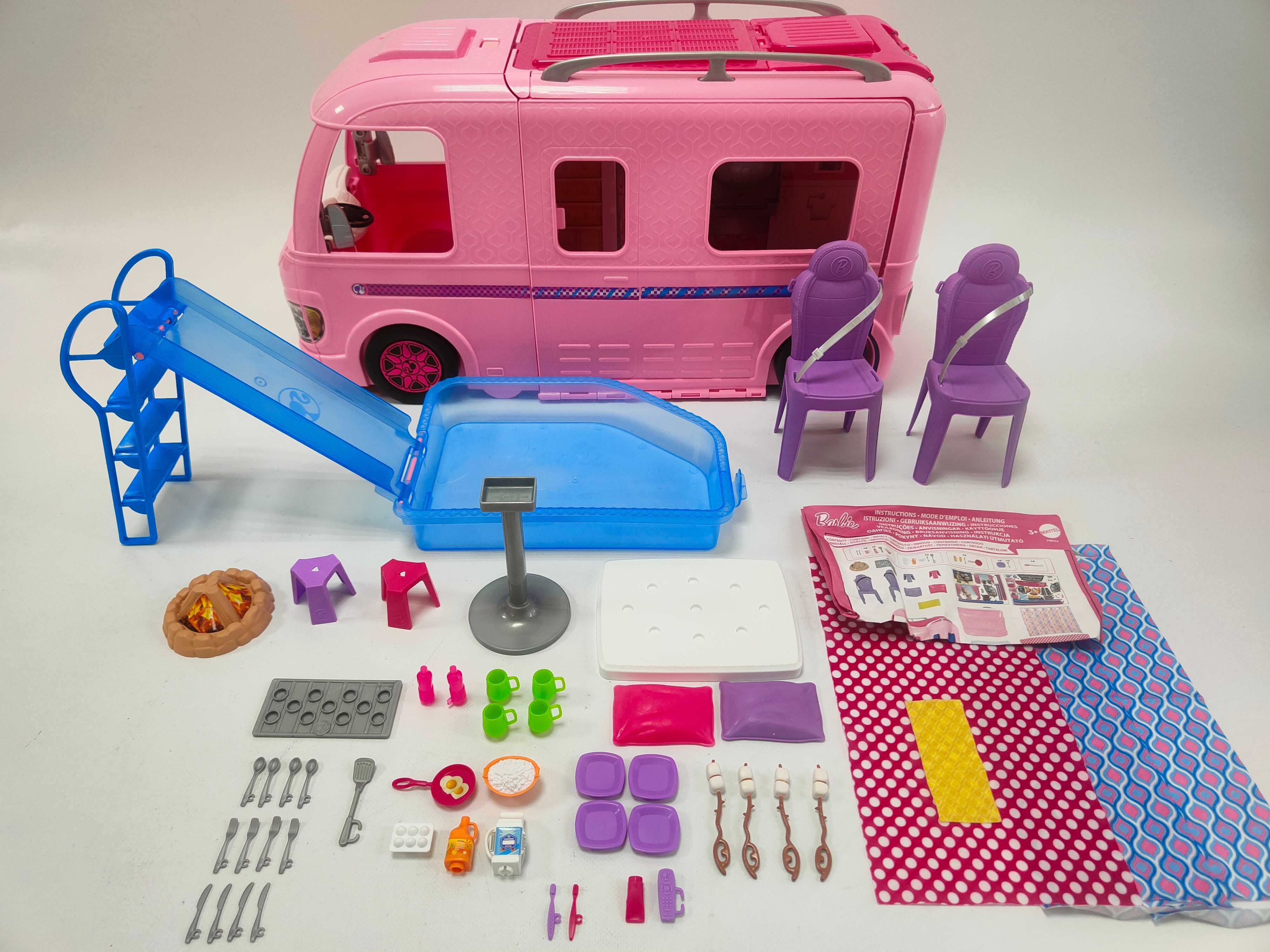 Mattel Barbie Kamper FBR34 WYMARZONY KAMPER Auto Pojazd K3