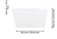 Plafon kwadratowy z czujnikiem ruchu LED EGLO 98418 Salobrena-M 60x60