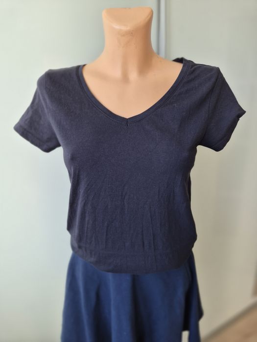 T-shirt podkoszulek damski granatowy Primark S/M używany