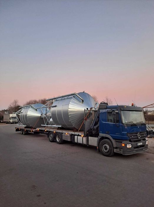 Silos zbiornik silos paszowy zbożowy 30ton 36t 20t 15t + STAWIANIE HDS