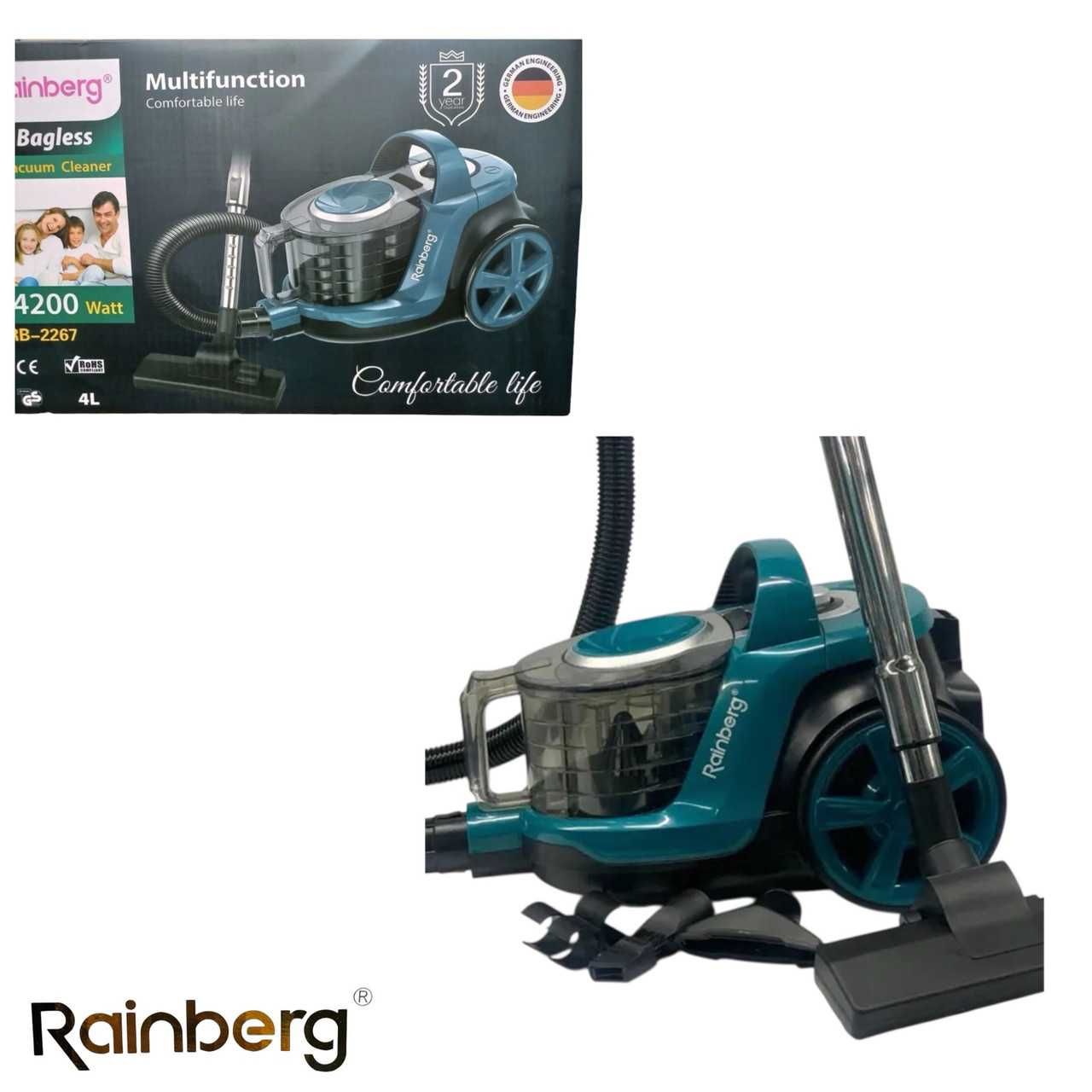 НЕМЕЦКИЙ Пылесос Rainberg RB-2267 колбовой с регулятором 4L – 4200 W