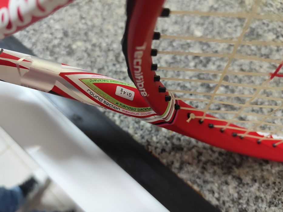 Raquete tecnifibre rebound razoável estado