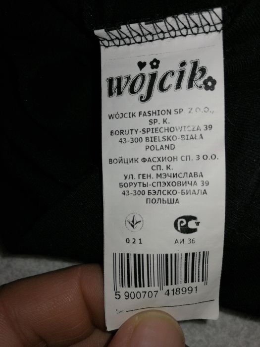 Tunika dziewczęca Wójcik, rozmiar 110, kolor czarny