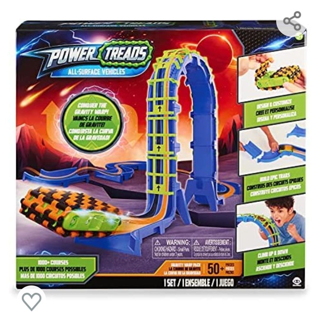 Power Treads Gravity Warp Pack – Toy Car Track for Kids, не Hot Wheels