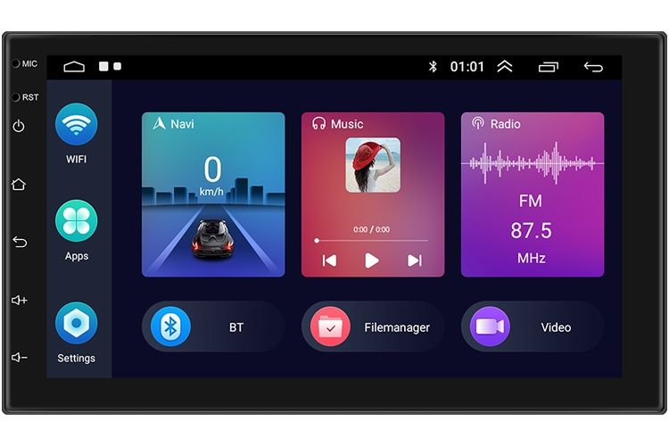 Radio 2din 2/32GB android 11 de 7" CARPLAY android Auto GPS WiFi NOVO