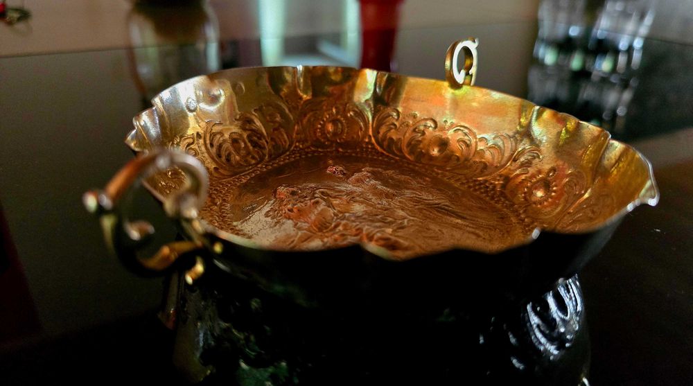 Barocke Augsburger Silber Weinprobierschale