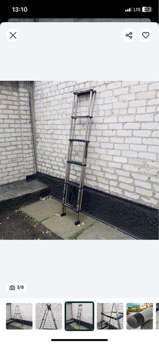 драбина 12 м гнучка дахова 17 м телескопічна стресянка 3,8 м ОРЕНДА