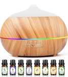 Humidificador / Difusor de Aromas LED RGB 500ml + Aromas (NOVO)