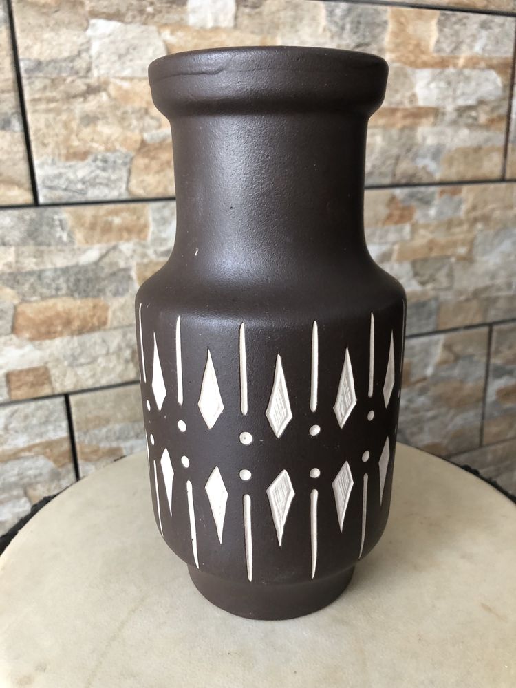 Stara ceramika wazon ręczna robota Niemcy
