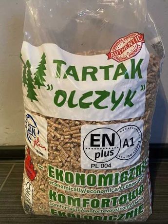 Pellet pelet pellety OLCZYK 6mm cena za 1000 kg certyfikowany opał