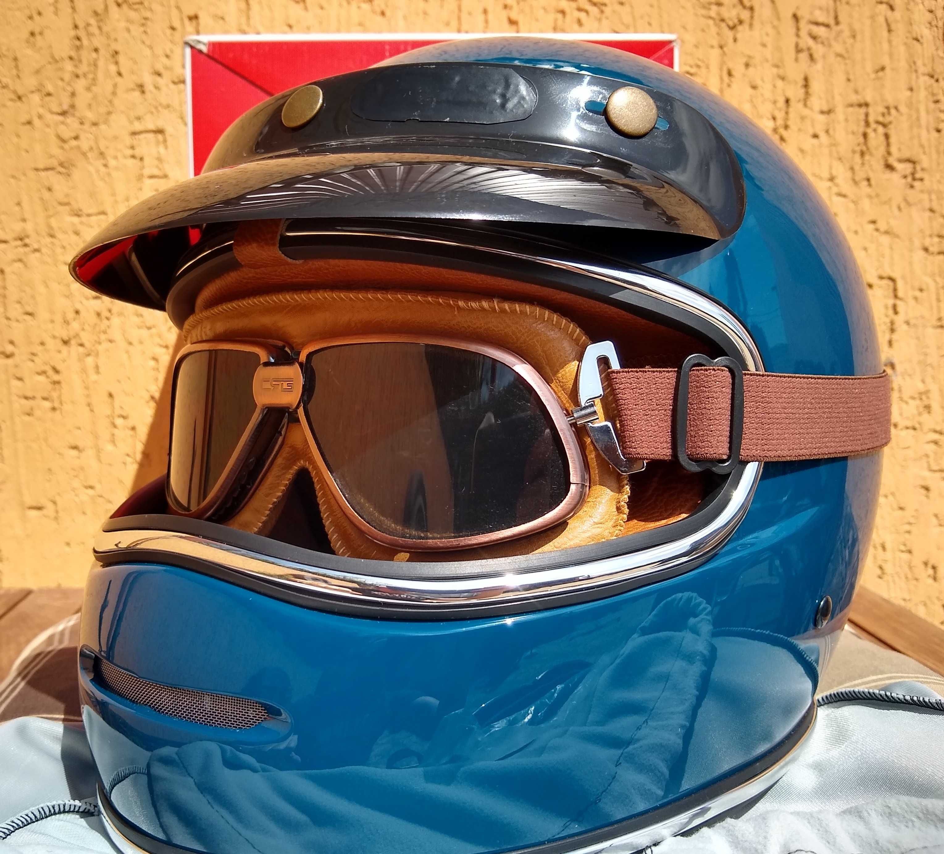 эксклюзивный американский шлем ретро интеграл cafe racer scrambler шик