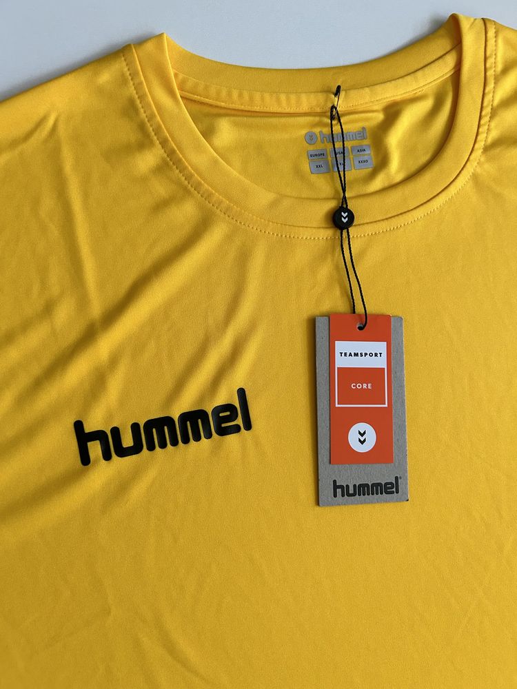 XXL T-shirt zółty HUMMEL