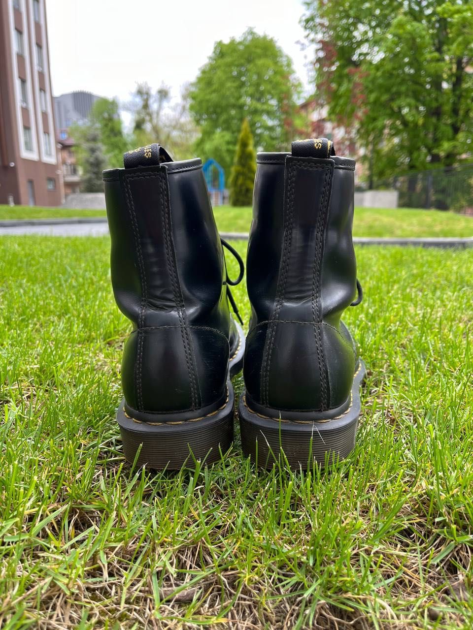 Чоботи Dr Martens 1460 Black Leather EU 45, US 11