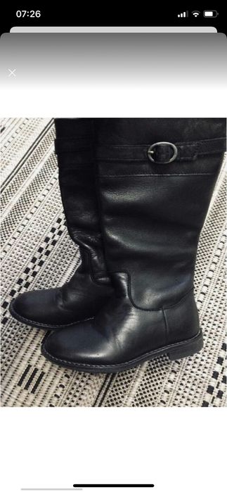 Кожание черевики zara чобітки zara шкіряні чоботи zara