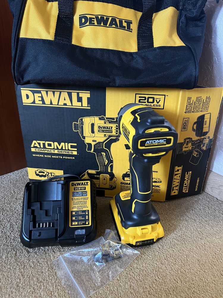 Імпакт, шуруповерт, Dewalt DCF 809 D1