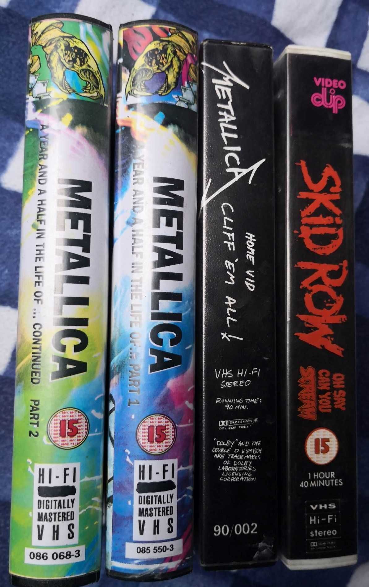 Metallica - VHS x 3 kolekcjonerskie + Skid Row gratis