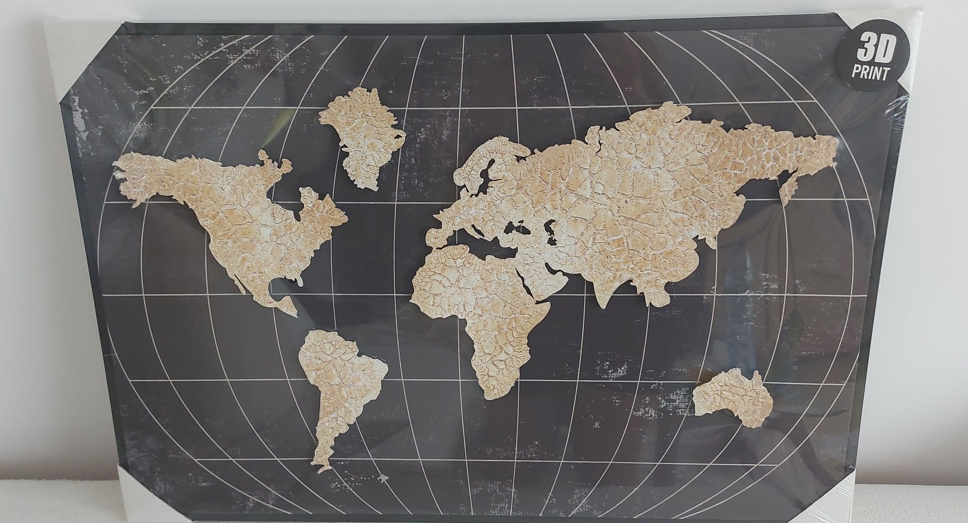 Obraz 3D mapa świata