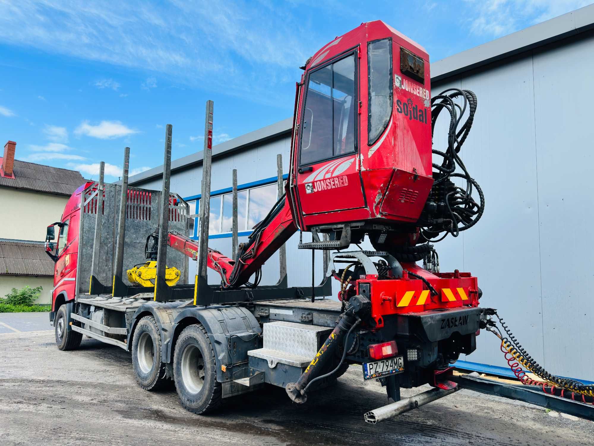 VOLVO FH4 cena brutto manual do drewna lasu stosu zestaw kłonice hds