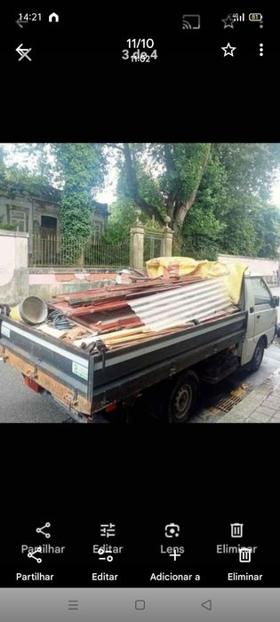 faço cargas de entulho pladur madeiras e verdes