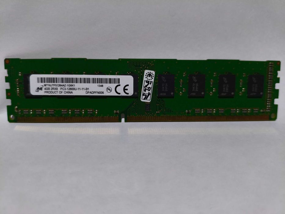 DDR3  1600mhz PC3 12800U Micron 16gb 4x4gb 2x dual