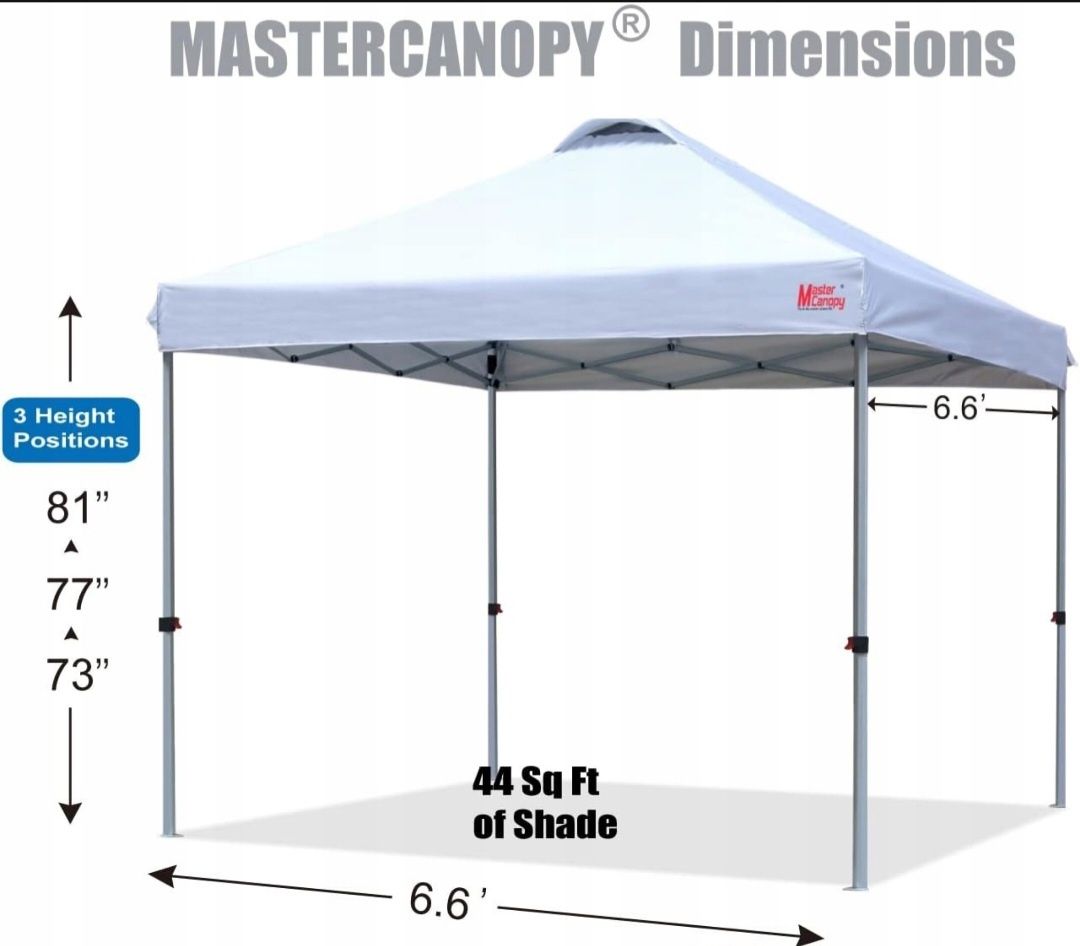 MasterCanopy Pop-up namiot pawilonu komercyjny 2,5 x 2,5 m